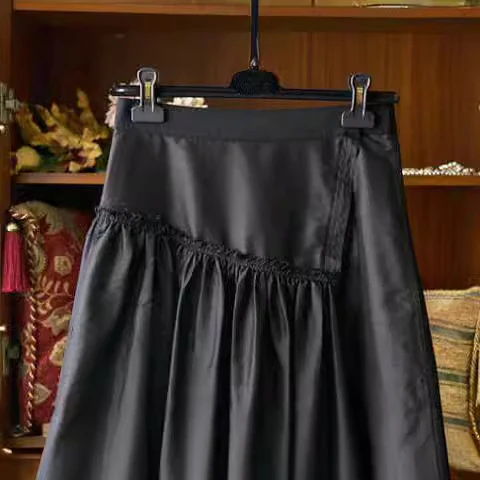 Damen Eleganter Midi-Rock mit schönem Taillenzug Nord Taschen