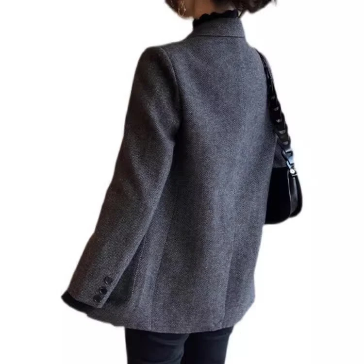 Damen Eleganter Tweed-Blazer Nord Taschen