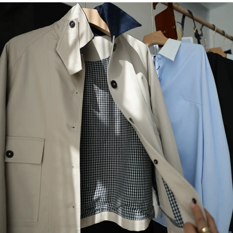 Damen Eleganter Trenchcoat mit modernen Details Nord Taschen
