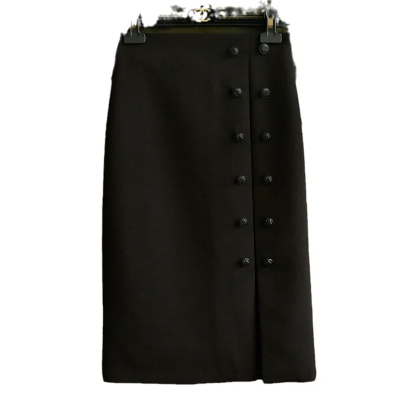 Damen Eleganter Bleistiftrock mit Knopfdetails Nord Taschen 1789268812