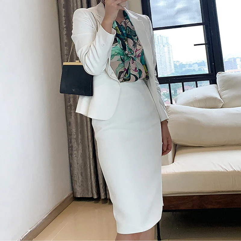 Damen Eleganter Bleistiftrock mit hohem Bund Nord Taschen