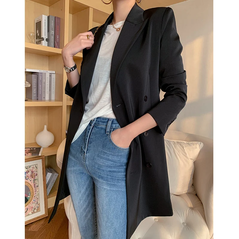 Damen Eleganter Blazer-Rock-Kleid Nord Taschen