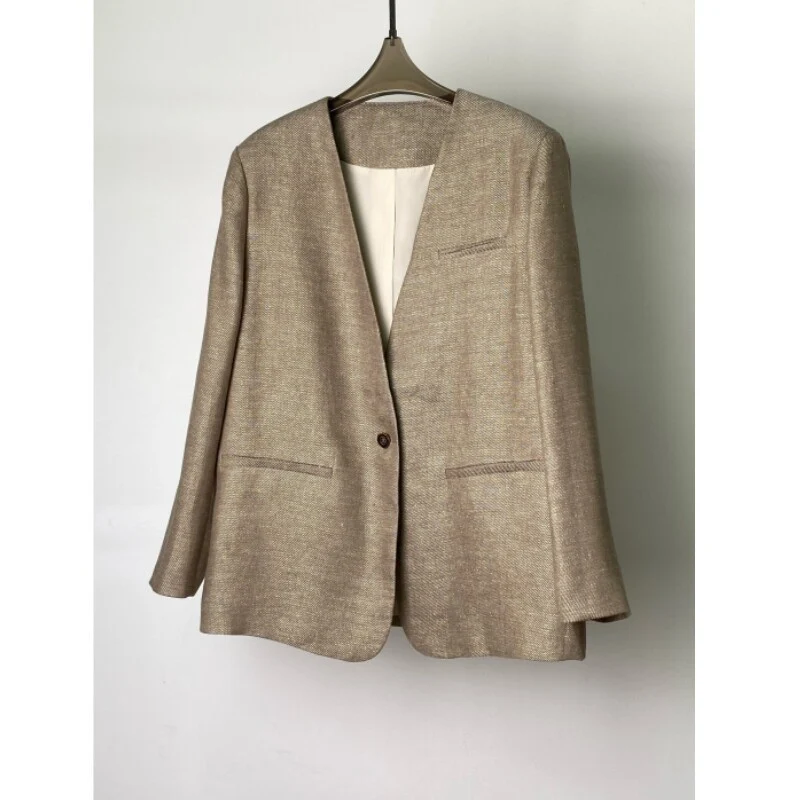 Damen Eleganter Blazer mit weichem Stoff Nord Taschen