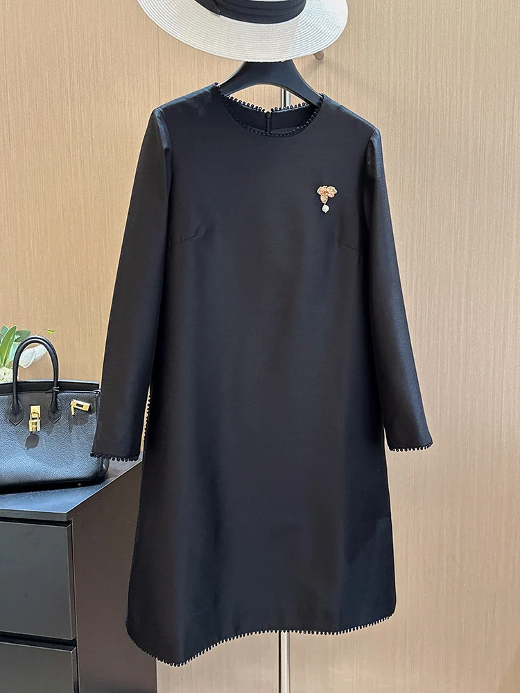 Damen Elegantes Drape Kleid Nord Taschen