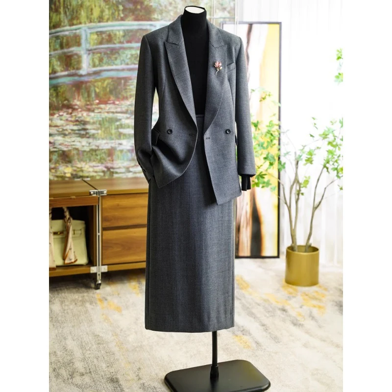 Damen Elegantes Blazer- und Rock-Set Nord Taschen 1789268527