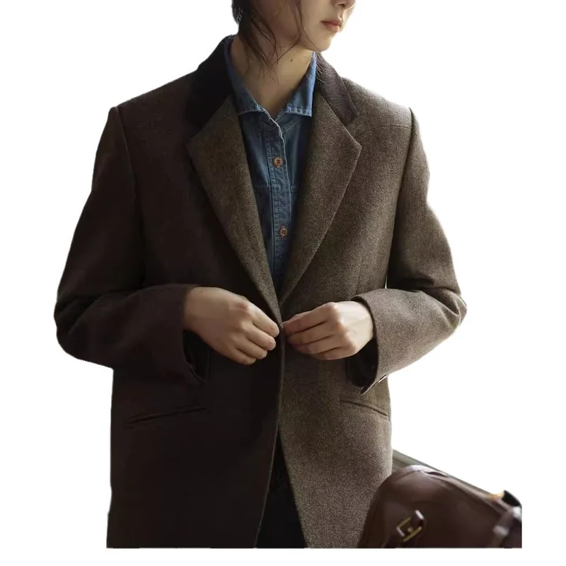 Damen Elegante und lässige Blazerjacke Nord Taschen