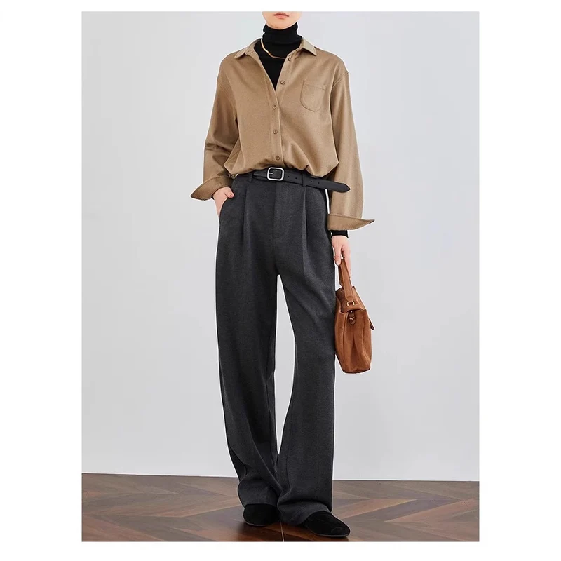 Damen Elegante und lässige Baumwollbluse Nord Taschen