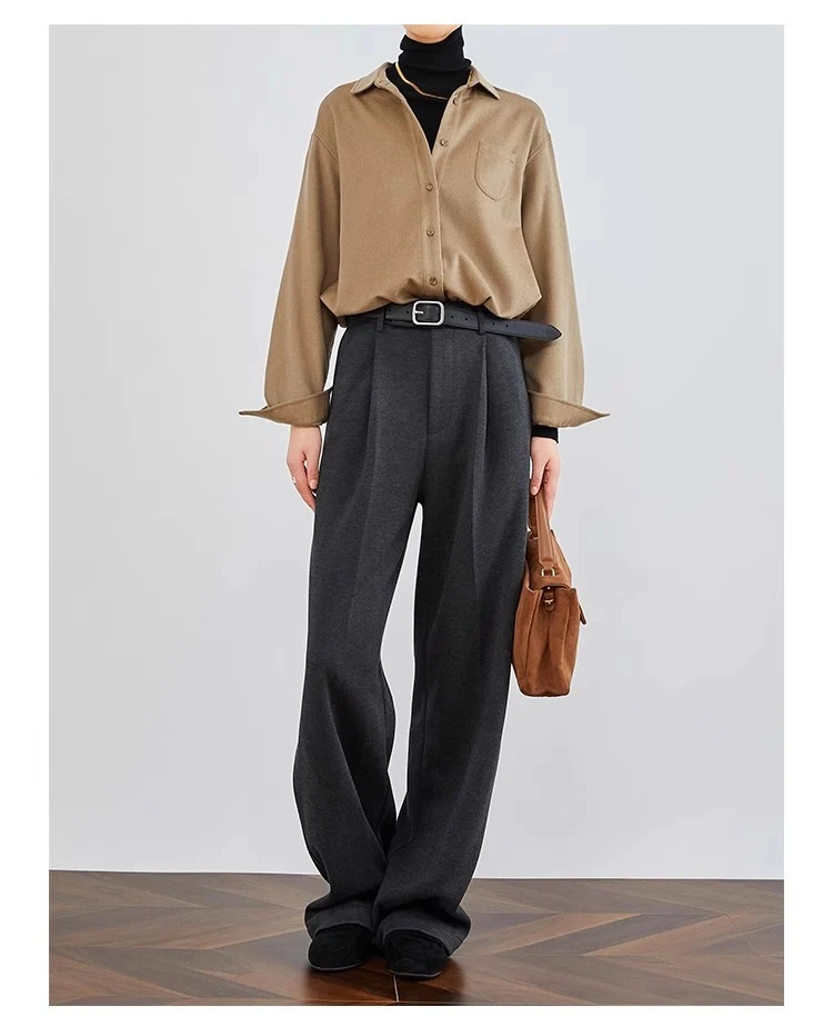 Damen Elegante und lässige Baumwollbluse Nord Taschen