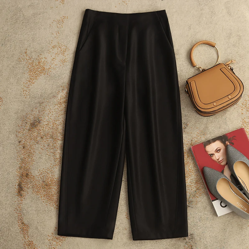 Damen Elegante und fließende Palazzo-Hose Nord Taschen