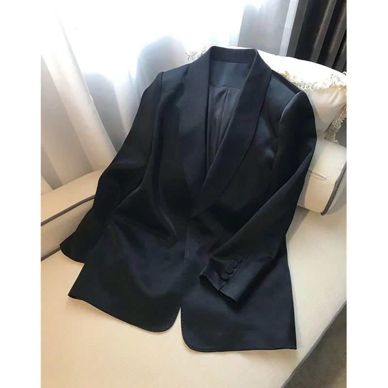 Damen Eleganter Blazer mit schickem Muster und hohem Kragen Nord Taschen