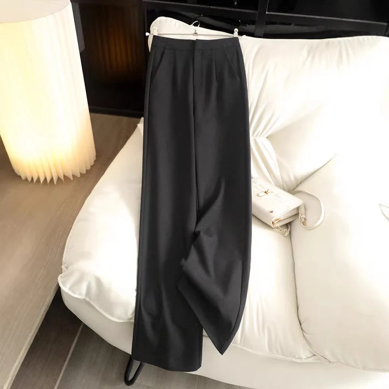 Damen Elegante hochtaillierte Stoffhose Nord Taschen