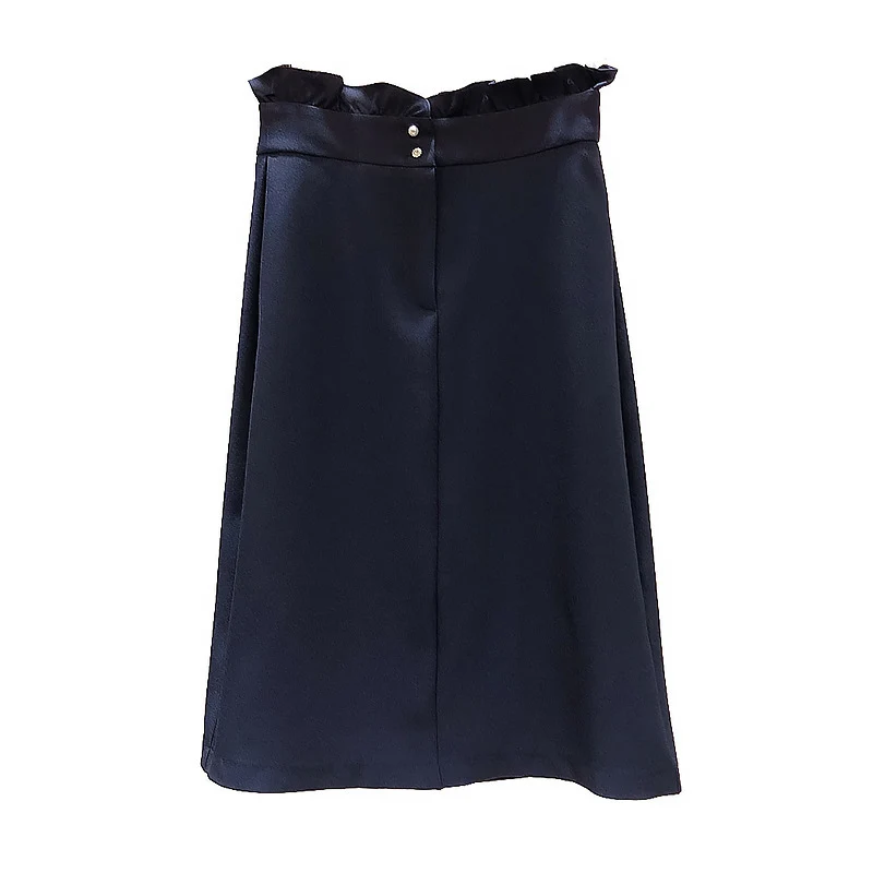 Damen Eleganter Midi-Rock mit Falten-Design Nord Taschen
