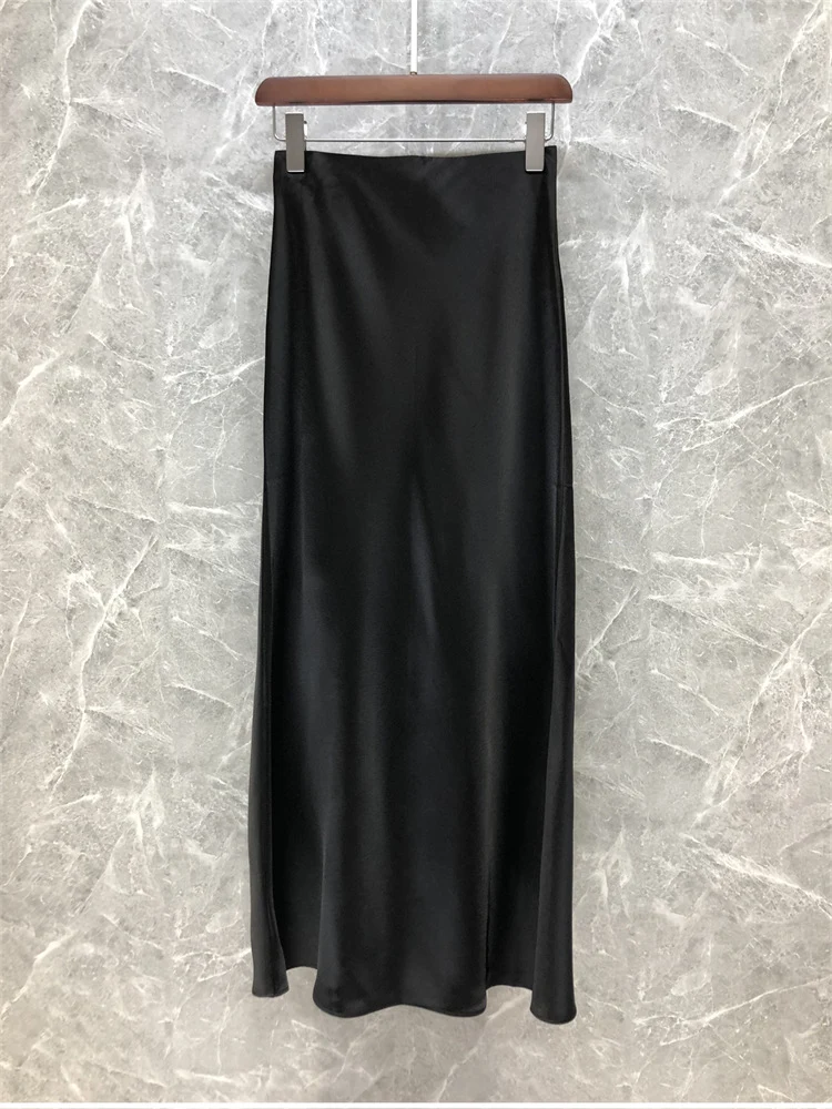 Damen Eleganter Midi-Rock aus hochwertigem Satin Nord Taschen