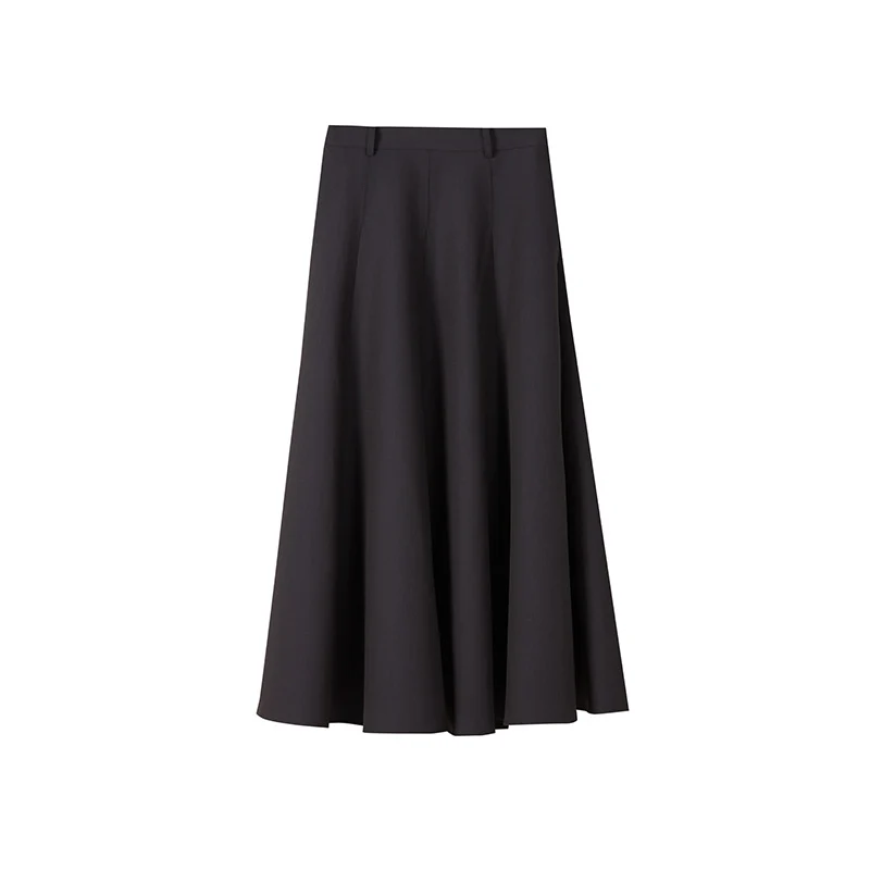 Damen Eleganter Maxirock mit Weit geschnittenem Design Nord Taschen