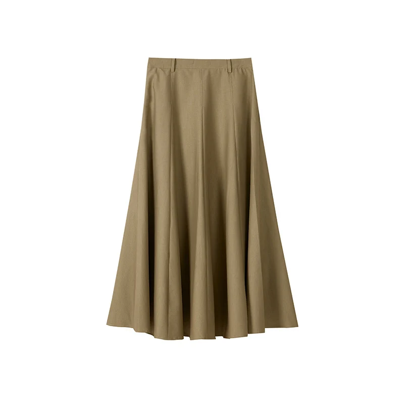 Damen Eleganter Maxirock mit Weit geschnittenem Design Nord Taschen