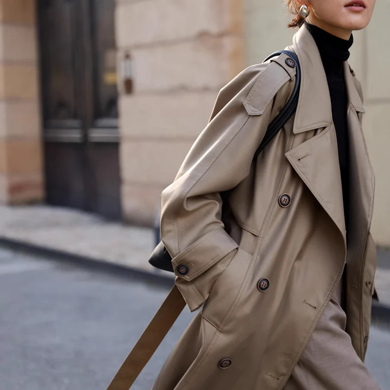 Damen eleganter Trenchcoat Nord Taschen