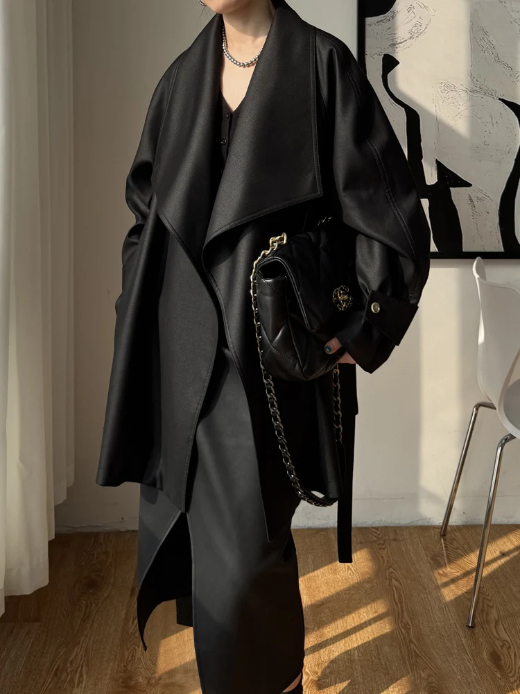 Damen Eleganter Trenchcoat aus hochwertigem Material Nord Taschen