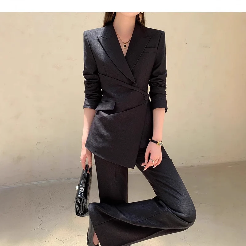 Damen Elegantes Blazer-Set mit modernem Schnitt Nord Taschen