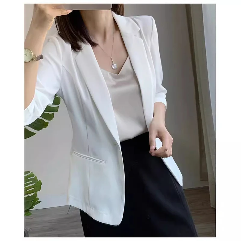 Damen Eleganter Blazer mit kurzem Arm Nord Taschen