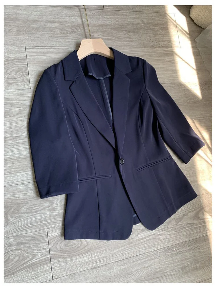 Damen Eleganter Blazer mit kurzem Arm Nord Taschen