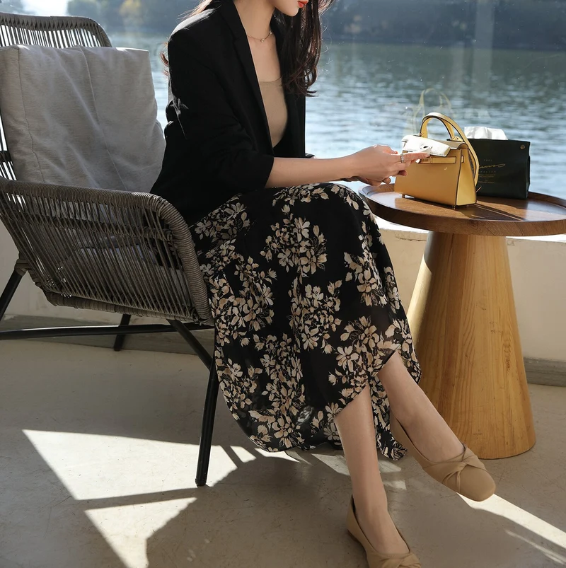 Damen Eleganter Blazer mit feinem Stoff Nord Taschen