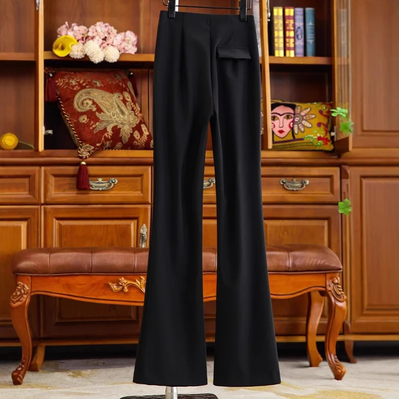 Damen Elegante und figurbetonte Palazzo-Hose Nord Taschen