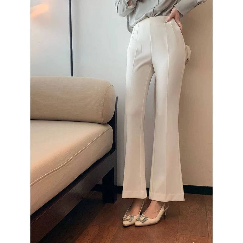 Damen Elegante Hoch taillierte Palazzo-Hose Nord Taschen