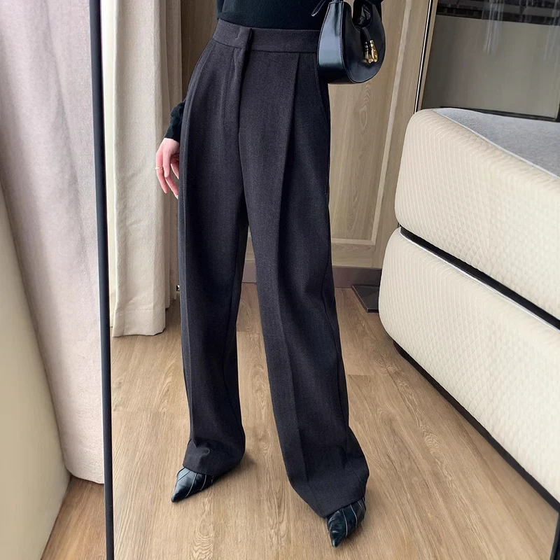 Damen Elegante Hoch taillierte Hose Nord Taschen
