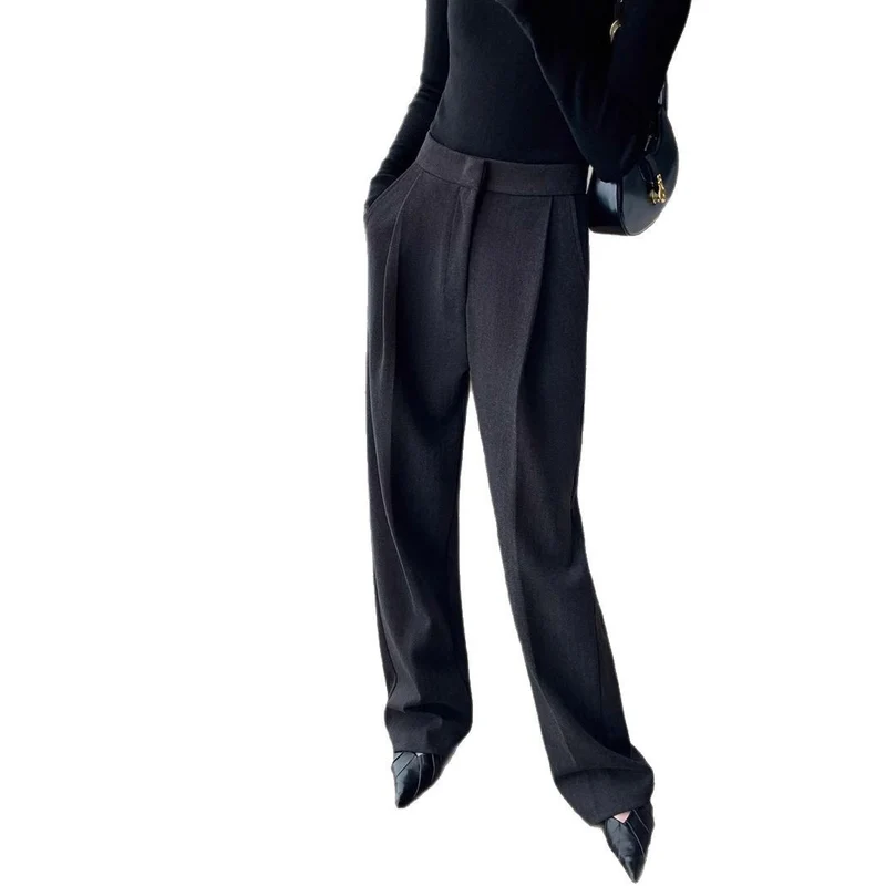 Damen Elegante Hoch taillierte Hose Nord Taschen