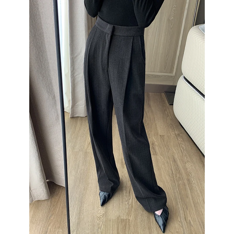 Damen Elegante Hoch taillierte Hose Nord Taschen