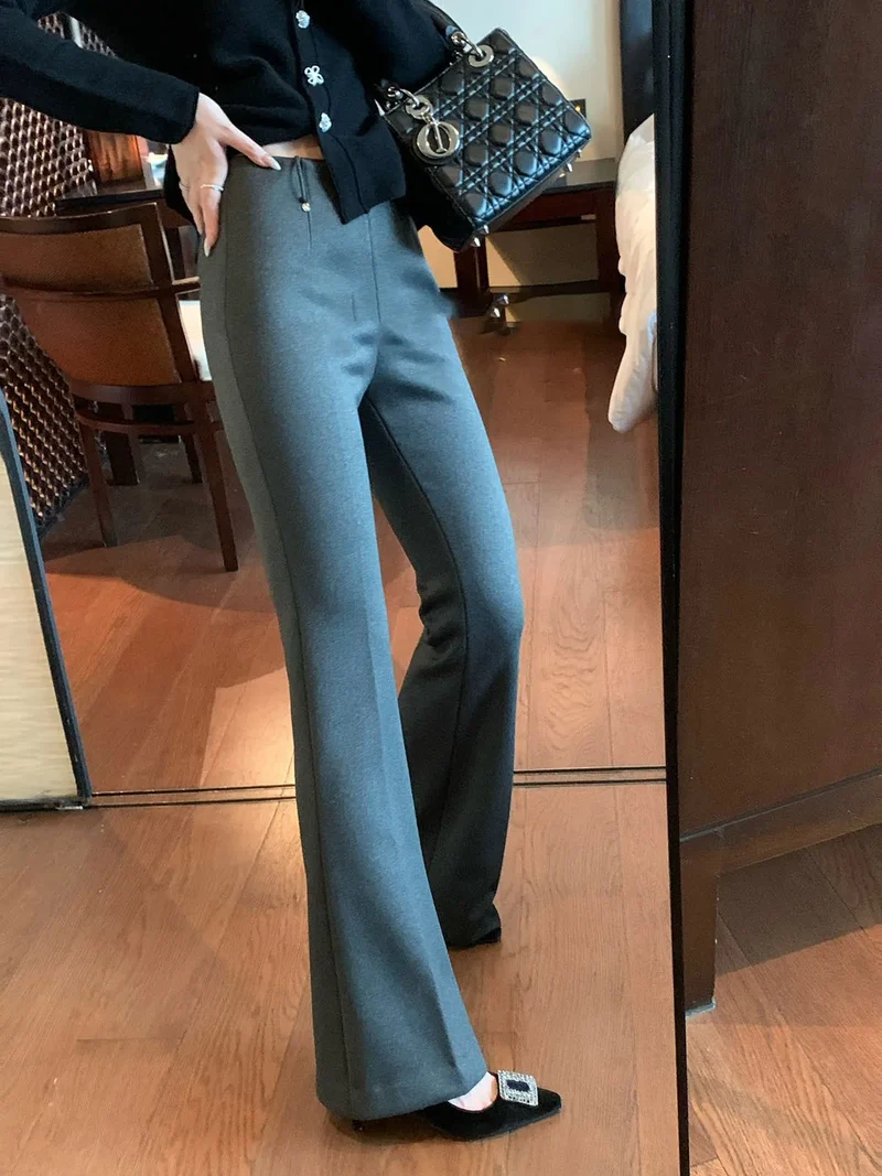 Damen Elegante Flared Hose Nord Taschen