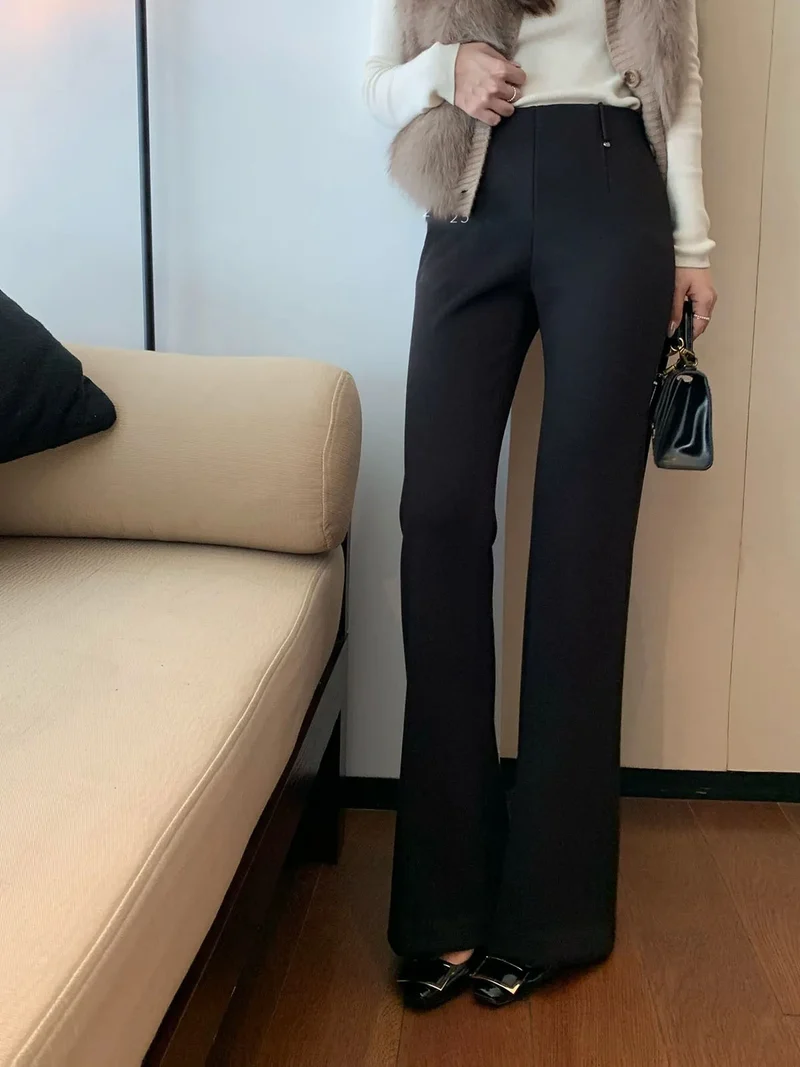 Damen Elegante Flared Hose Nord Taschen