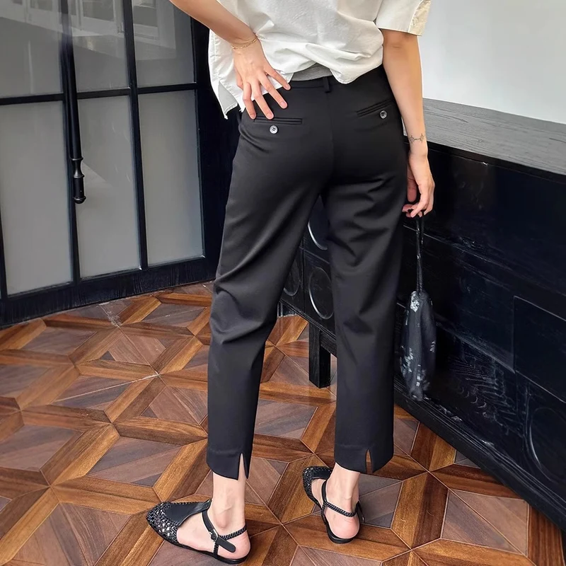 Damen elegante Culotte mit modischem Schlitz Nord Taschen