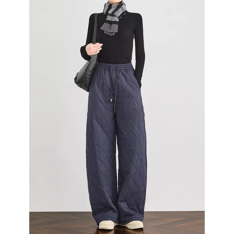 Damen Bequeme und elegante gesteppte Hosen Nord Taschen