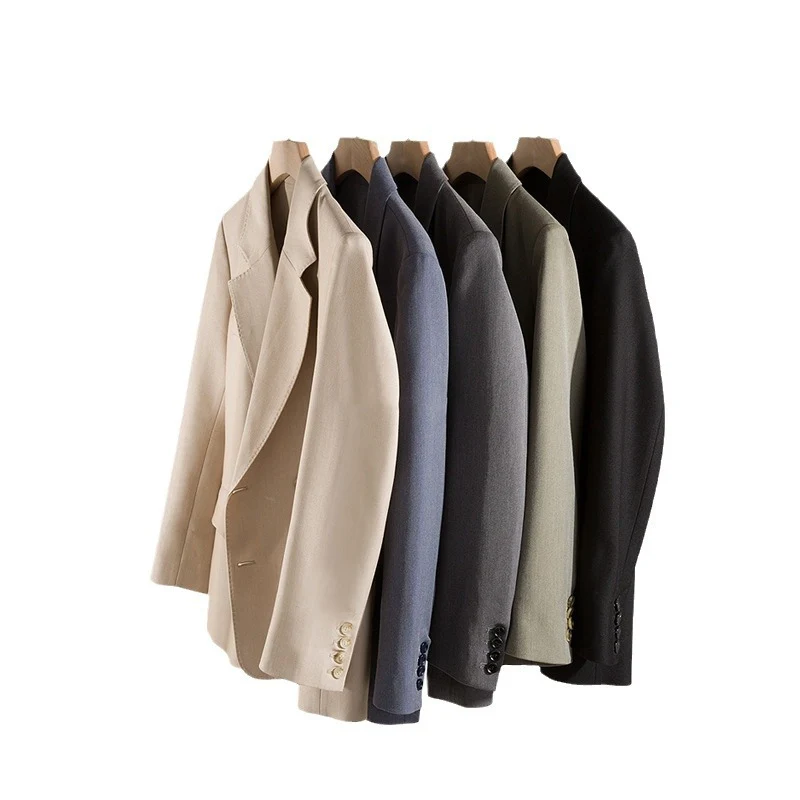 Damen Eleganter, taillierter Prägeblazer Nord Taschen