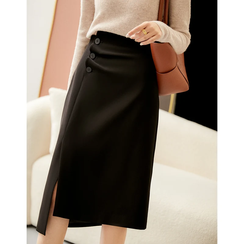 Damen Eleganter, taillierter Midi-Rock Nord Taschen