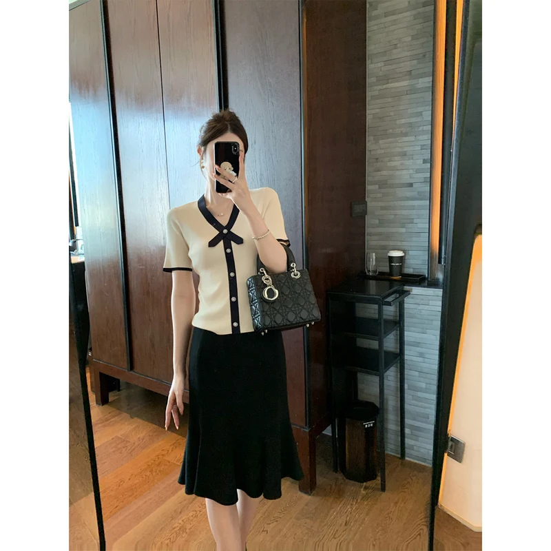 Damen Eleganter Stufenrock Nord Taschen