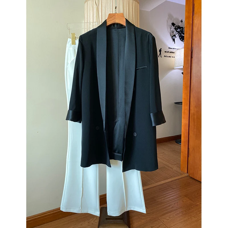 Damen Eleganter Smoking-Blazer Nord Taschen