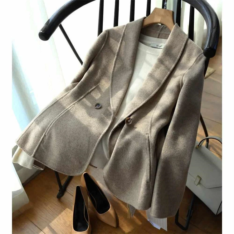 Damen Eleganter Wolle Blazer Nord Taschen