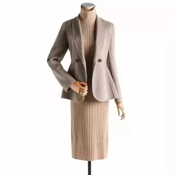 Damen Eleganter Wolle Blazer Nord Taschen