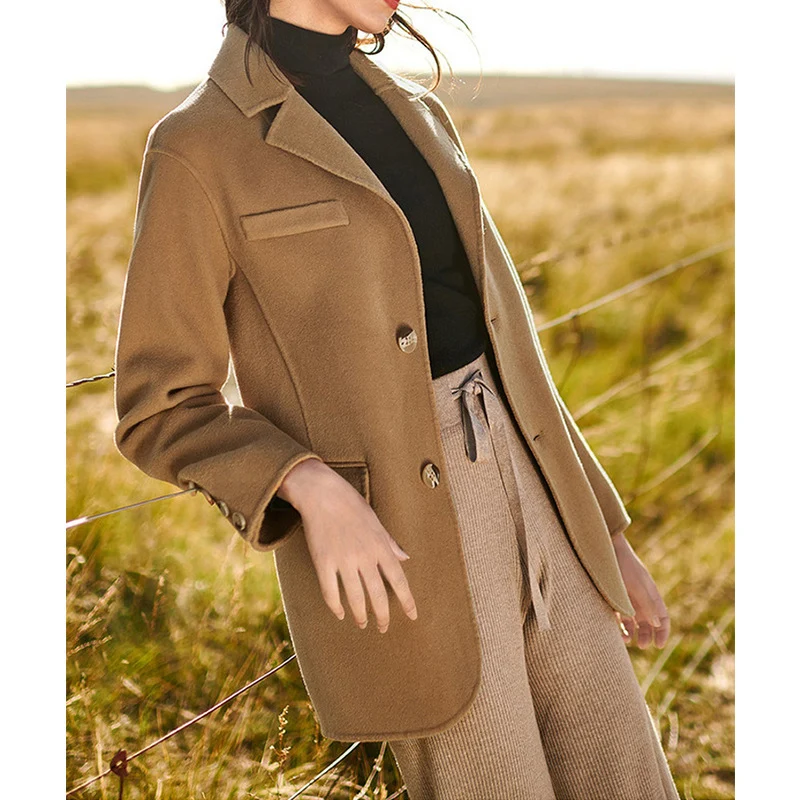 Damen Eleganter Wollblazer mit zeitlosem Schnitt Nord Taschen