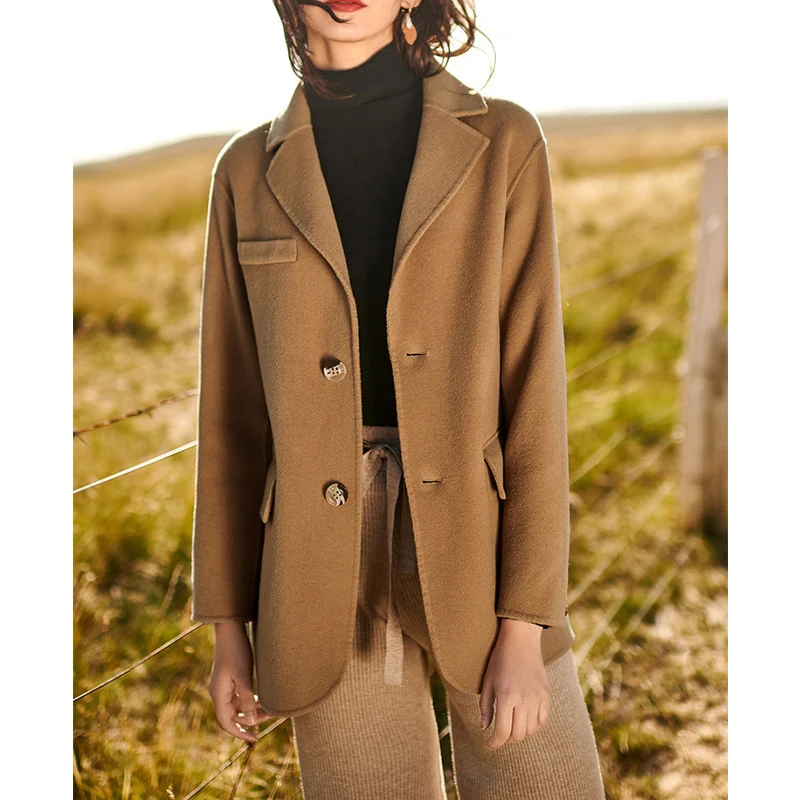 Damen Eleganter Wollblazer mit zeitlosem Schnitt Nord Taschen