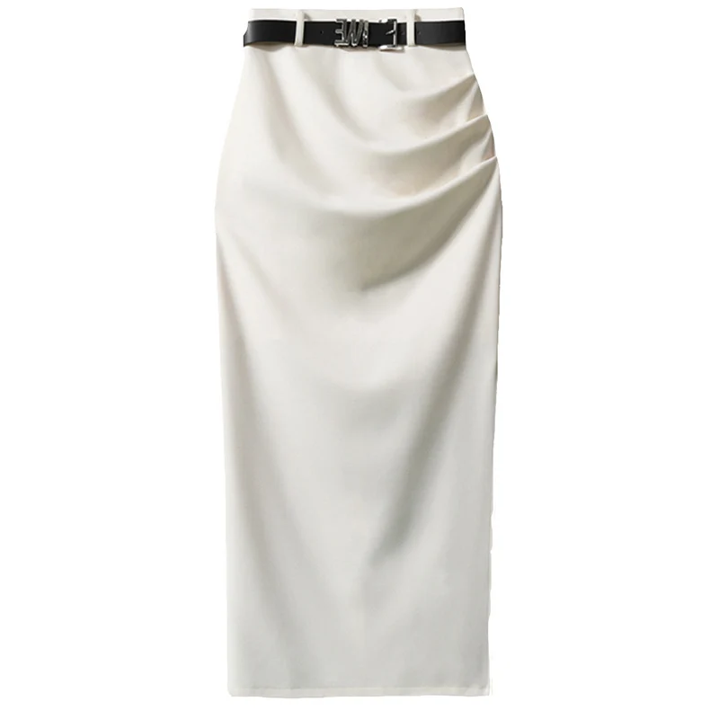 Damen Eleganter Wickelrock mit Taillengürtel Nord Taschen