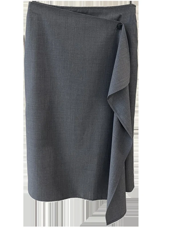 Damen Eleganter Wickelrock Nord Taschen