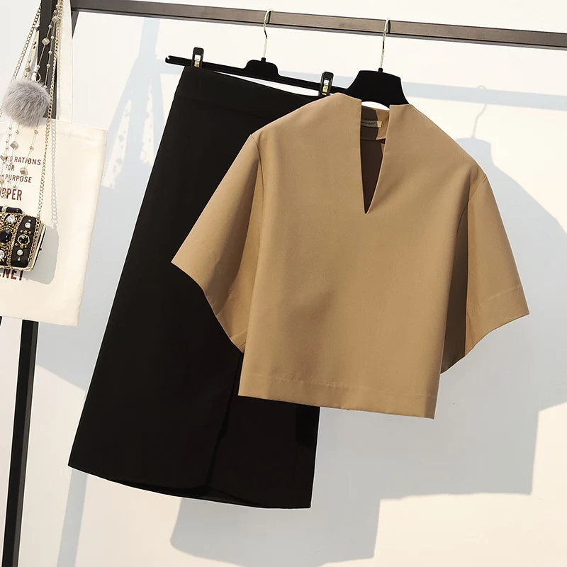 Damen Elegante Bluse mit V-Ausschnitt und weitem Schnitt Nord Taschen
