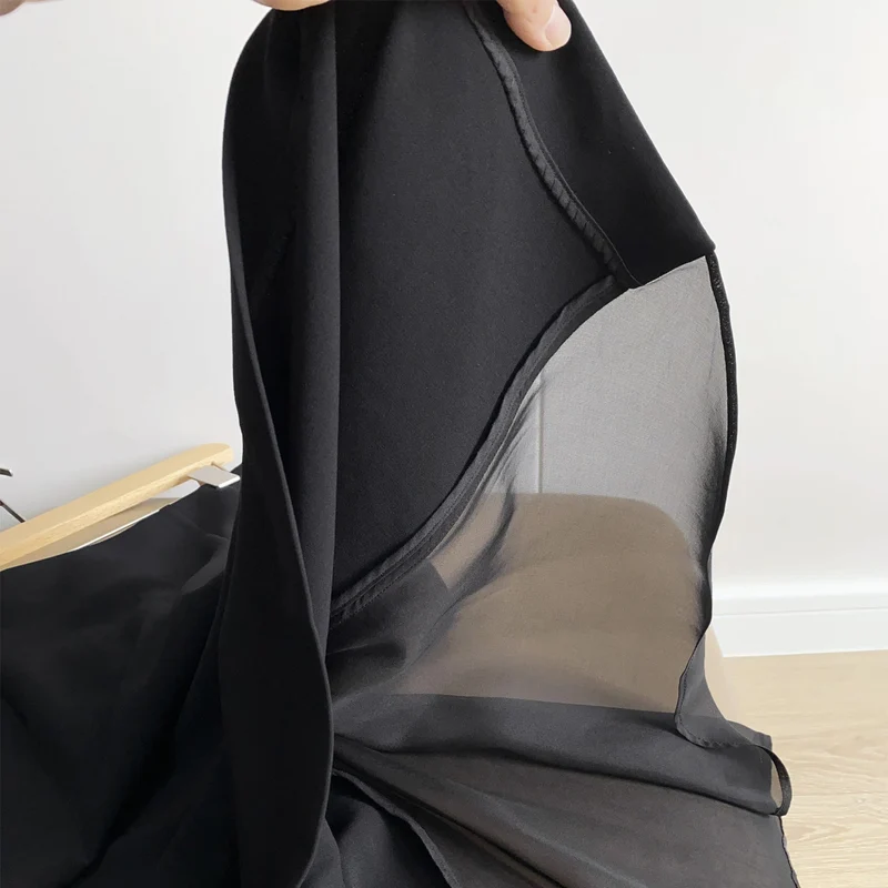 Damen Eleganter Maxirock aus hochwertigem fließendem Material Nord Taschen