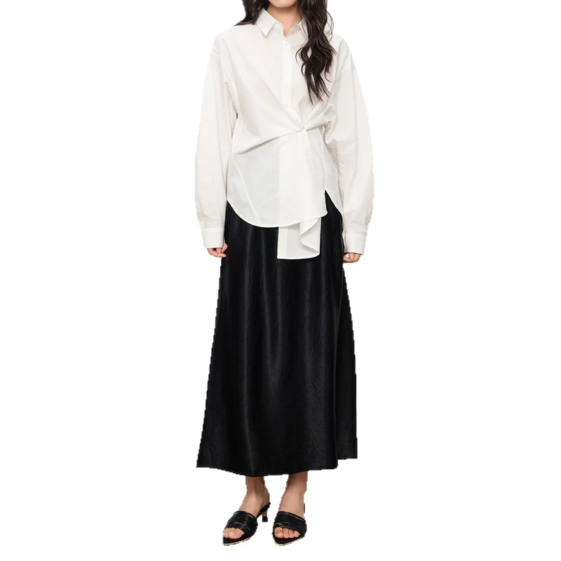 Damen Eleganter Maxirock aus hochwertigem Chiffon Nord Taschen