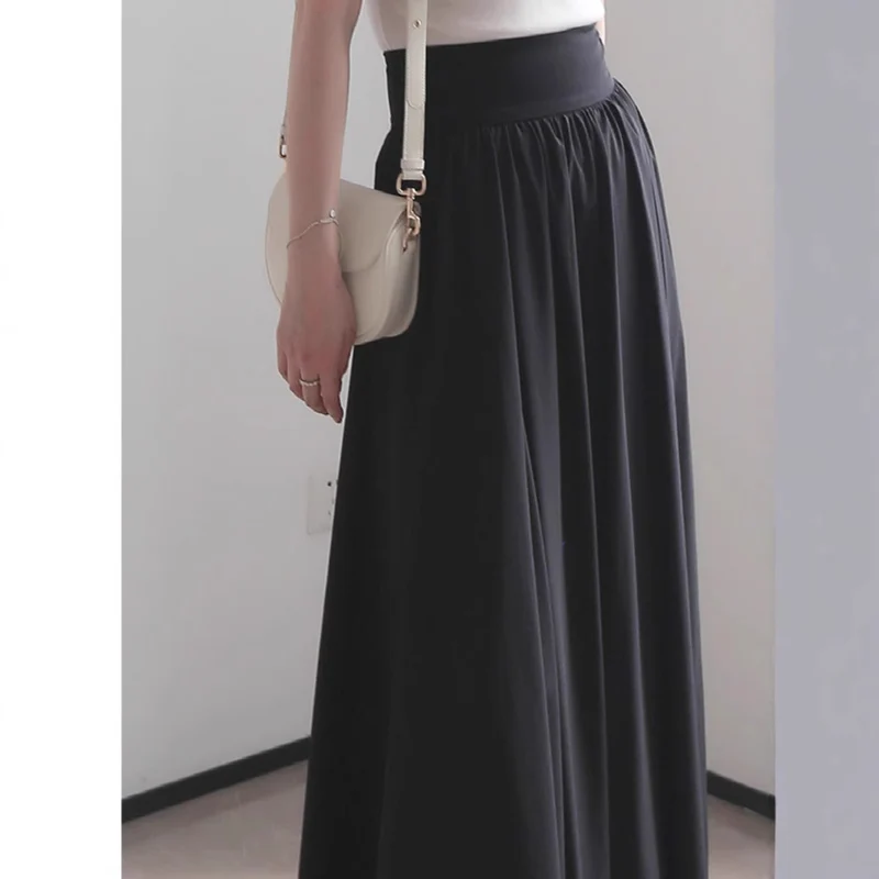 Damen Eleganter Maxi-Rock mit fließendem Schnitt Nord Taschen