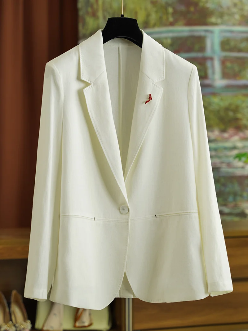 Damen Eleganter Leinenblazer Nord Taschen