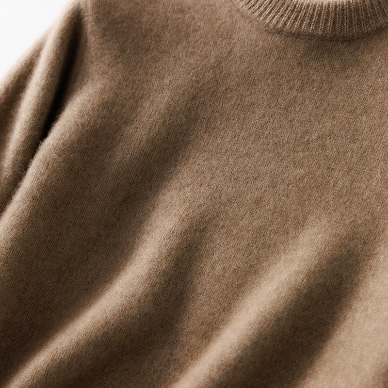 Herren Feiner Stehkragenpullover aus Kaschmir‑Blend mit gerippten Abschlüssen und schlanker Silhouette Nord Taschen